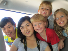 Picture of Asian teens and American kids